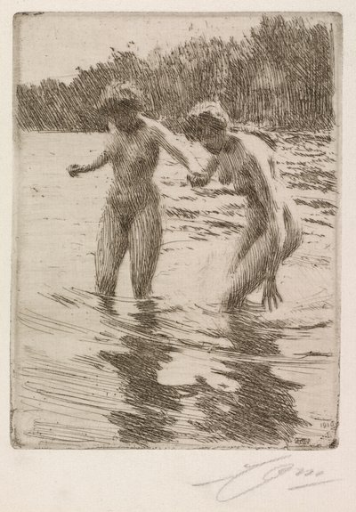 Dva lazebníci od Anders Leonard Zorn