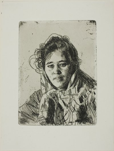 Mladá dívka z Mory (Kråkbergova Anna) od Anders Zorn