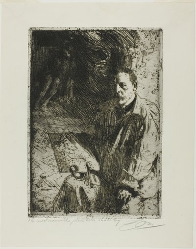 Zorn a jeho model od Anders Leonard Zorn