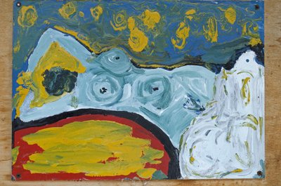 MODRÝ ŽENSKÝ AKT od Ando Gilardi