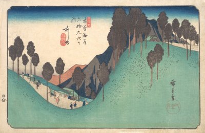 stanice Ashida, ne. 1835, kolem r. 1835. od Ando Hiroshige