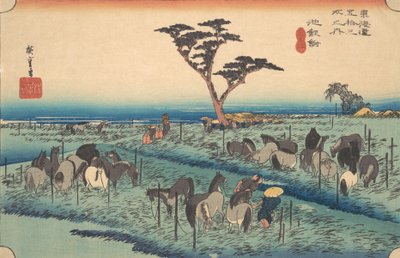 Chiriu, stanice č. 40, ca. 1834, ca. 1834. od Ando Hiroshige