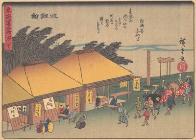 Chiryushuku, ze série Padesát tři stanic Tokaidské silnice, e..., počátek 20. století. od Ando Hiroshige