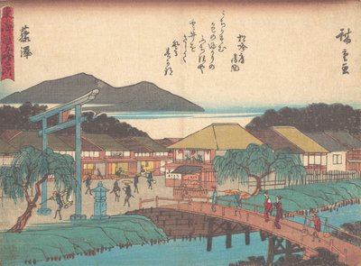 Fujisawa? 1838. , komár. 1838. od Ando Hiroshige