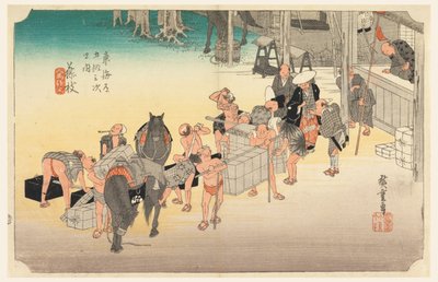 Fuji Ano příspěvek S zvuk, člen te padesát tři S zvuk f te město stupeň nižší d (městský stupeň hlavní hora další) od Ando Hiroshige