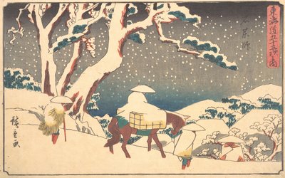 Gyosho Tokaido: Je to dobré? 1842. , komár. 1842. od Ando Hiroshige