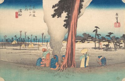 Hamamatsu, tato mapa, ? 1834. , komár. 1834. od Ando Hiroshige