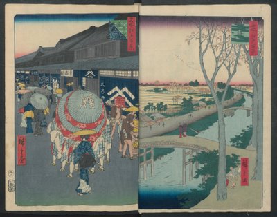 Hatsune Riding Ground, 1856-58., 1856-58 od Ando Hiroshige