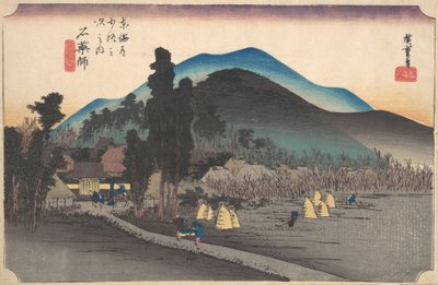 Ishiyakushi, čas Ishiyakushi, co? 1834. , komár. 1834. od Ando Hiroshige