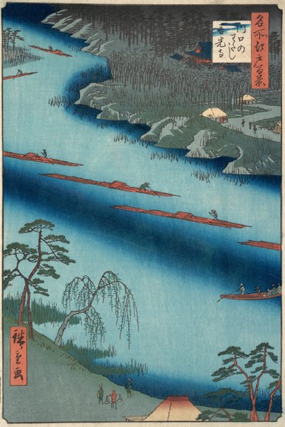 Kawaguchi, 1857, 1857. od Ando Hiroshige