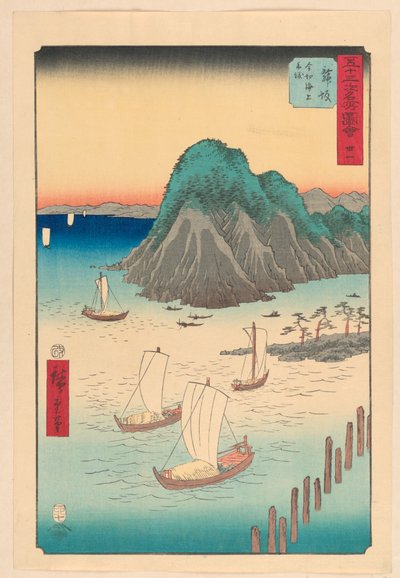 Maisaka ze série 53 stanic Tokaida od Ando Hiroshige
