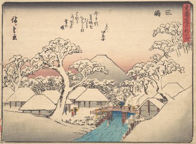 Mishima, ze série Padesát tři stanic tokaidské silnice Tokaido gojusan tsu..., ca. 1838. od Ando Hiroshige