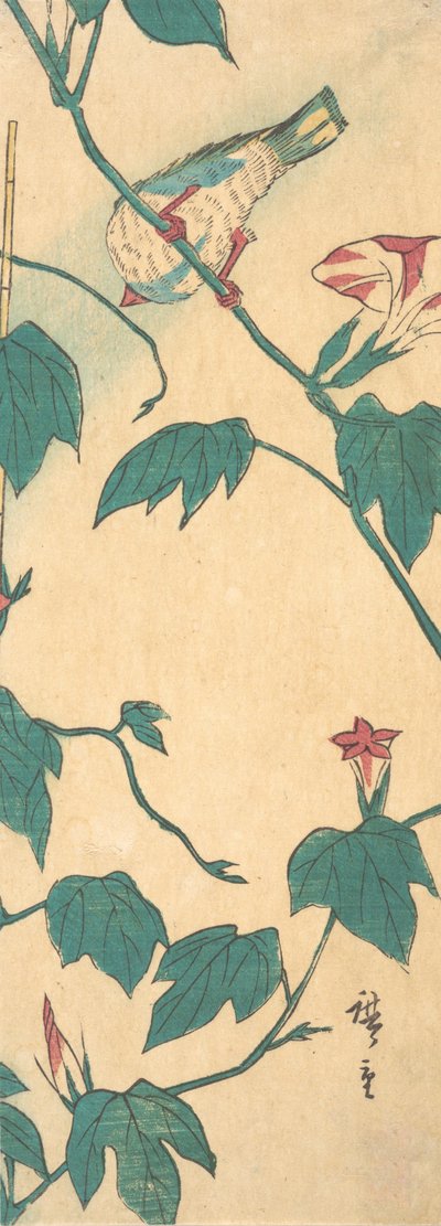 Svítání a ptáče, 1840-50., 1840-50. od Ando Hiroshige