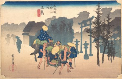 Ranní mlha, 19. století. od Ando Hiroshige