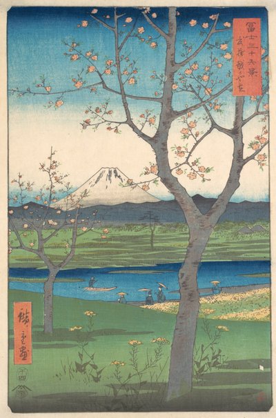 Musashi, Koshigaya Zai, 4. měsíc koně rok 1858., 4. měsíc rok koně 1858. od Ando Hiroshige