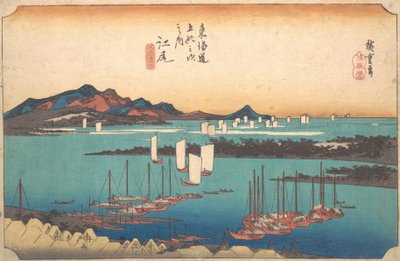 Panorama borovicového lesa Miwo z Ejiri, 1834., 1834. od Ando Hiroshige