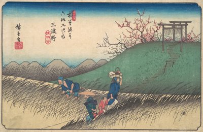 Nádraží Santono, ca. 1835, ca. 1835. od Ando Hiroshige