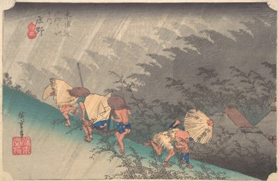 Sudden Shower in Shono, ca. 1833-34., ca. 1833-34. od Ando Hiroshige