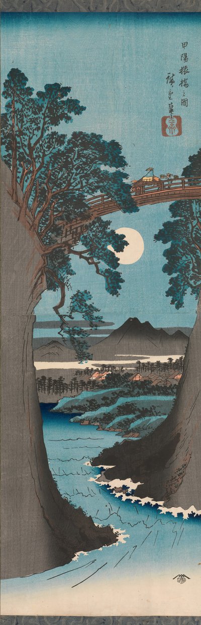 Möngke y B důvod, proč se člen setkal s postavou P Rovinse Koyo Saruhashi, že? 1841-42. od Ando Hiroshige