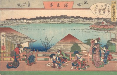 Ženy..., ze série Padesát tři zastávek Tokaidské silnice, začátek 20. století od Ando Hiroshige