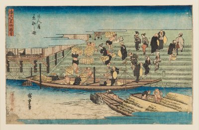 Woodblock print - River scene, 1797-1858 od Ando Hiroshige