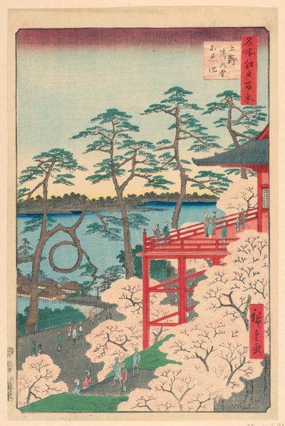 Yamashita Quarter, Ueno (Ueno Yamashita) Ze série Sto pohledů na Edo od Ando Hiroshige