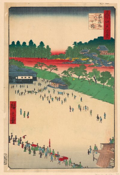 Příběh Yatsu Jun c teplota země při t svalového rozdílu (svalový rozdíl-uchi, Yatsukoji) Z te série s Ridge minut od Ando Hiroshige