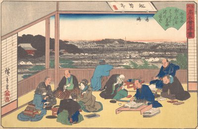 Yushima Matsu Kane nebo? 1840. , komár. 1840. od Ando Hiroshige