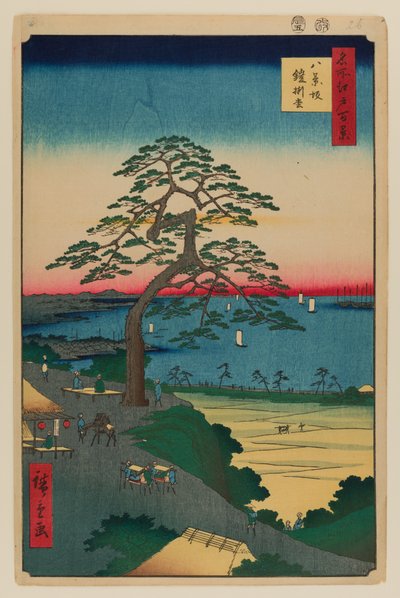 Armor-Hanging Pine, Hakkeisaka od Ando or Utagawa Hiroshige
