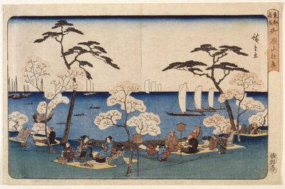 Třešňové Květy V Uyeno od Ando or Utagawa Hiroshige