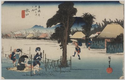 Slavné sušené tykve hobliny od Ando or Utagawa Hiroshige