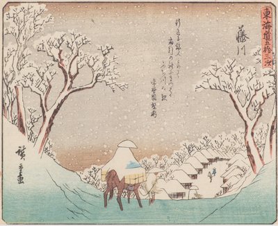 řeka Fuji od Ando or Utagawa Hiroshige