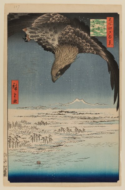 Fukagawa Susaki a Jumantsubo od Ando or Utagawa Hiroshige