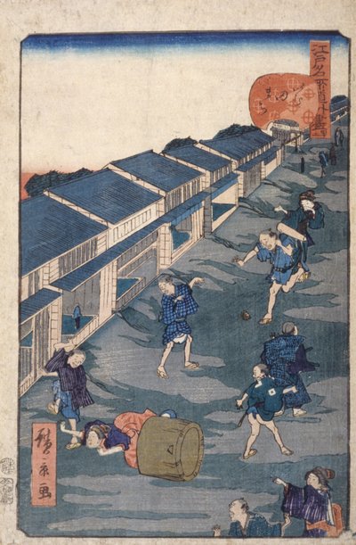 Imuta [42] (barevný dřevotisk) od Ando or Utagawa Hiroshige