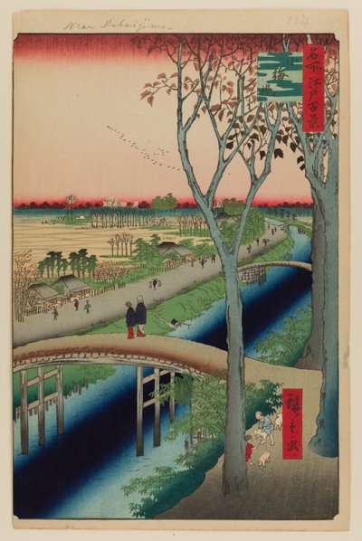 Nábřeží Koume od Ando or Utagawa Hiroshige