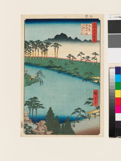Svatyně Kumano Jūnisha, Tsunohazu od Ando or Utagawa Hiroshige