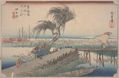Řeka Mie od Ando or Utagawa Hiroshige