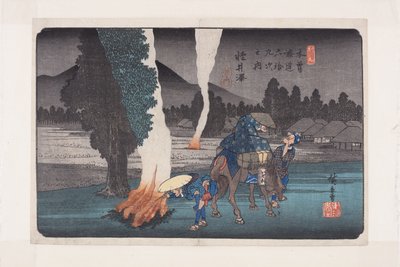č. 19, Karuizawa (barevný dřevotisk) od Ando or Utagawa Hiroshige