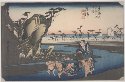Řeka Okitsu od Ando or Utagawa Hiroshige