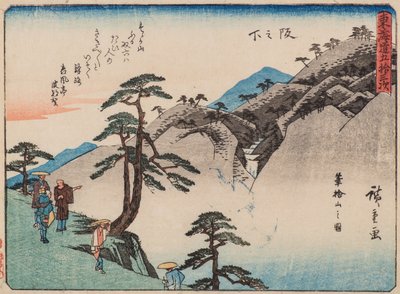 Pod svahem od Ando or Utagawa Hiroshige