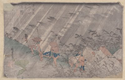 Poslouchejte (Black Woodblock) od Ando or Utagawa Hiroshige