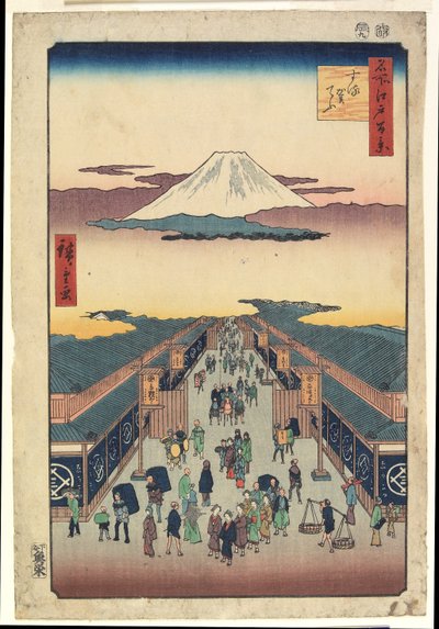 Suruga-chō od Ando or Utagawa Hiroshige