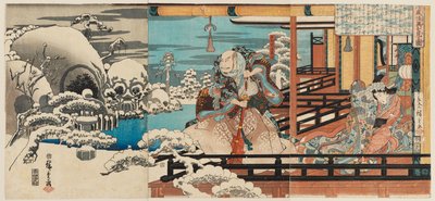 Taira no Kiyomori se narodila a narodila se SP od Ando or Utagawa Hiroshige
