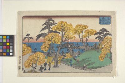 Views Of Yedo (barevný dřevořez) od Ando or Utagawa Hiroshige