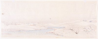 Zimní krajina. Řada provincií. od Ando or Utagawa Hiroshige