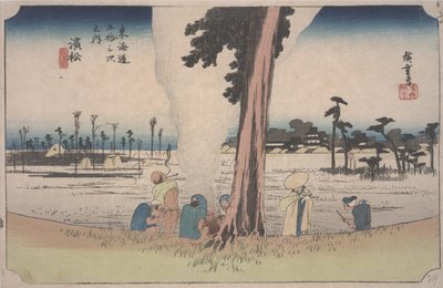 Zimní scéna od Ando or Utagawa Hiroshige