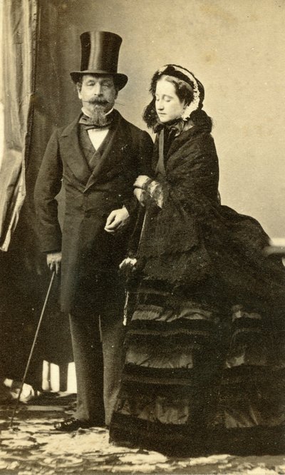 Císař Napoléon III. a císařovna Eugénie od Andre Adolphe Eugene Disderi