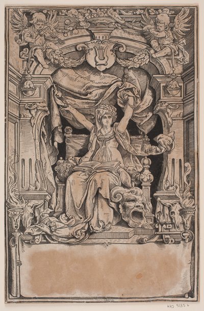 Titulní strana a viněta k vydání „Faust“, Mnichov 1884 od André Bork