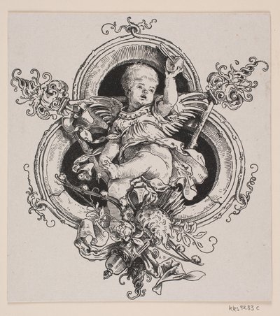 Titulní strana a viněta k vydání „Faust“, Mnichov 1884 od André Bork
