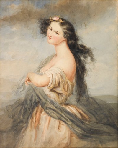 Portrét Juliette Drouet 1806-1883. od André Charles Voillemot
